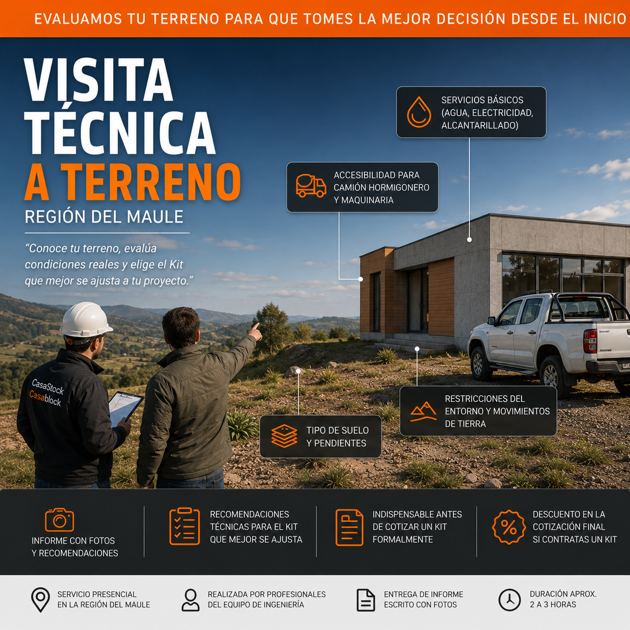 Visita Tecnica a Terreno CasaStock
