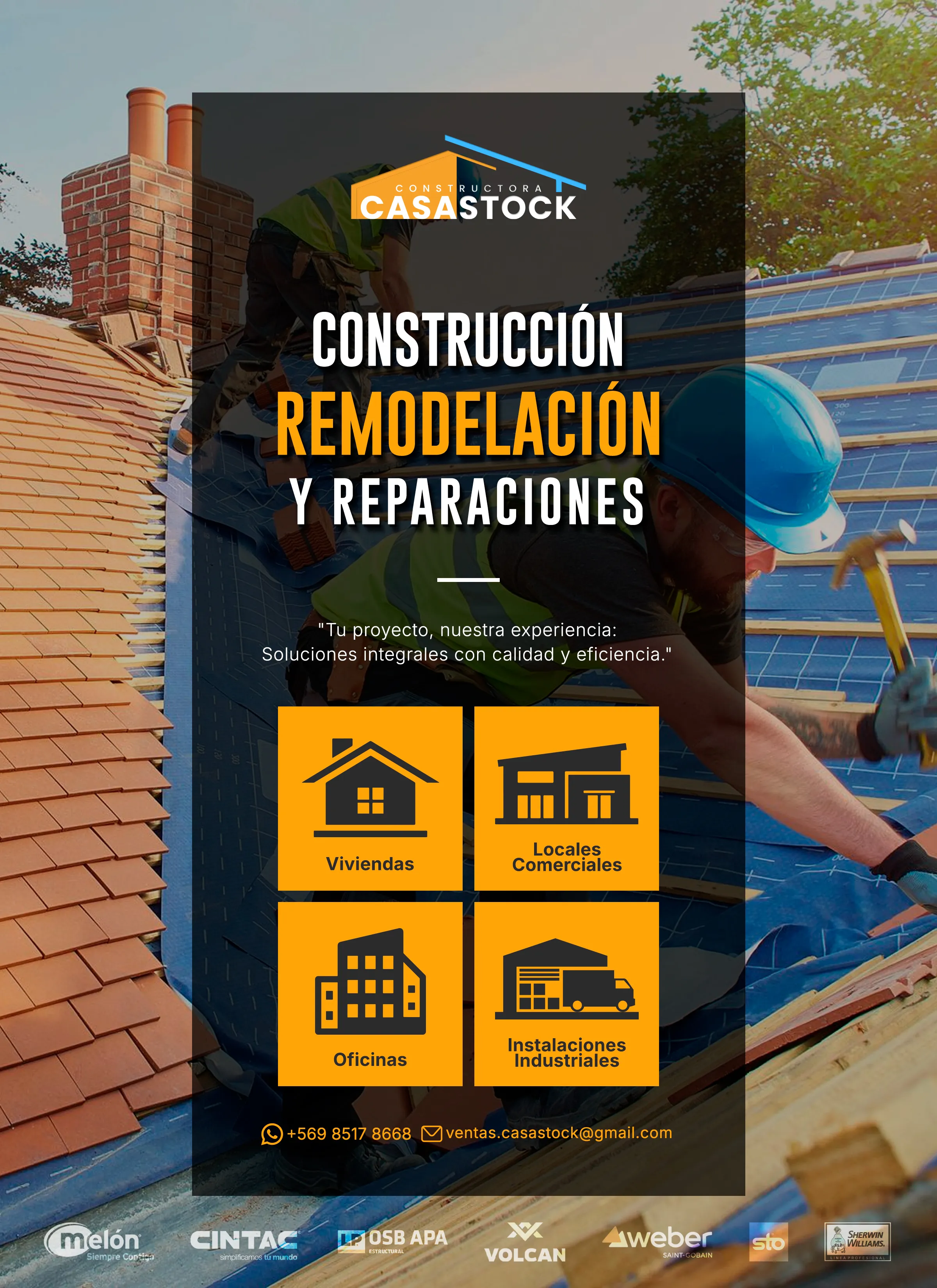 Servicio de construcción profesional de viviendas SIP - CasaStock