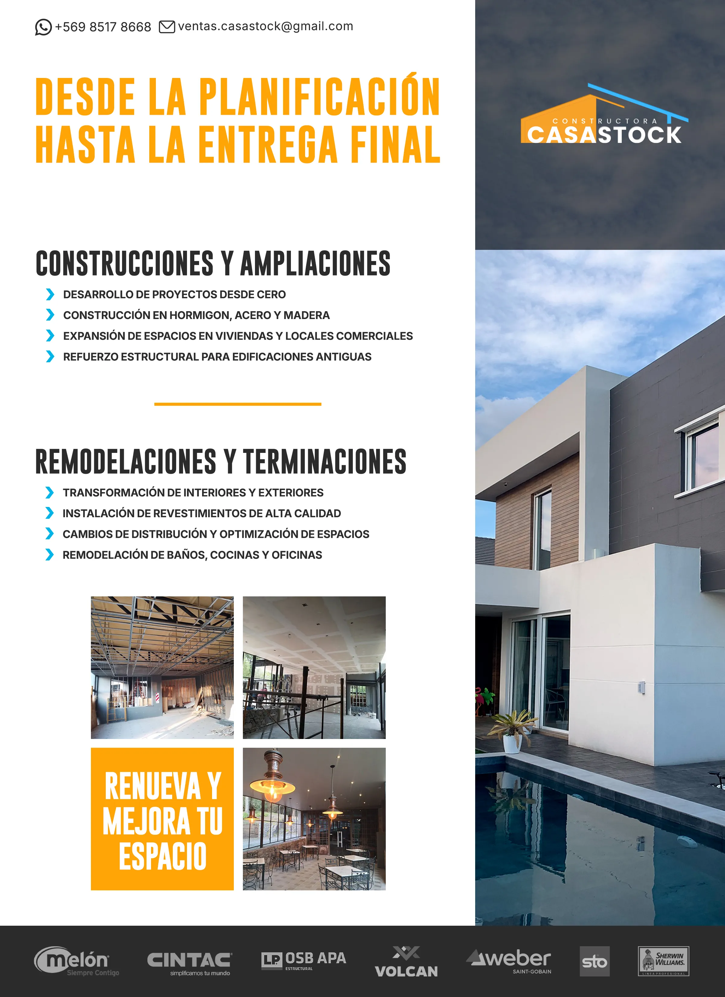 Servicio de construcción profesional de viviendas SIP - CasaStock