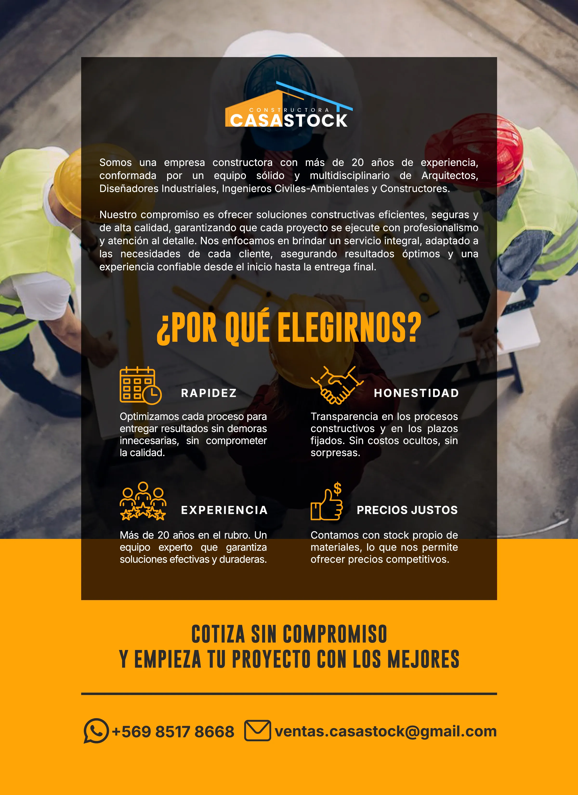 Servicio de construcción profesional de viviendas SIP - CasaStock